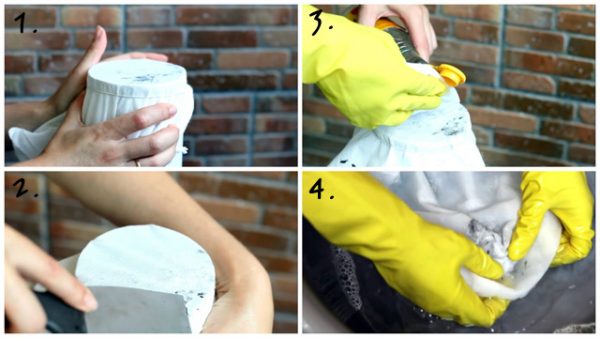 Как убрать герметик с одежды: механическая очистка