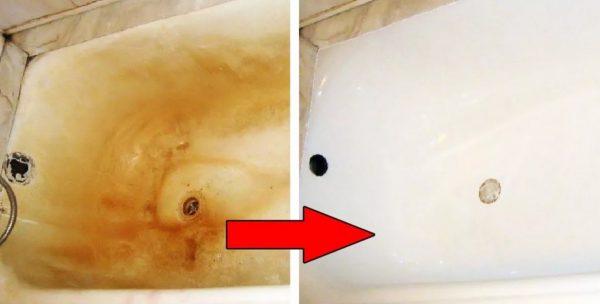 Чем реально отчистить ванну от желтизны и известкового налета в домашних условиях